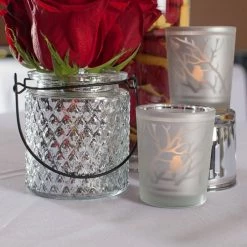 Richland Eastland Hanging Mercury Patterned Holder 3.5" Set Of 12