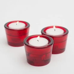 Shop By Event Richland Multi-Use Tealight And Taper Holder Red Set Of 12