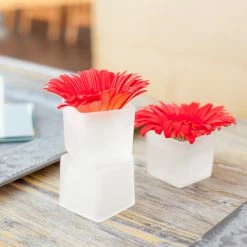 Richland Eastland Square Votive Candle Holder Frosted Set Of 12 Shop By Event