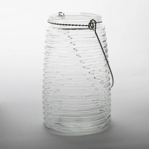 Richland Eastland 8" Hanging Horizontal Ribbed Glass Jar With Handle Set Of 12 1 Richland Eastland 8" Hanging Horizontal Ribbed Glass Jar With Handle Set Of 12