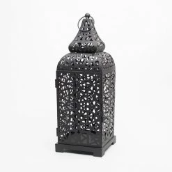Richland Black Moroccan Temple Metal Lantern Reception
