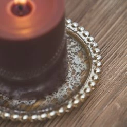 Shop By Event Richland Gold Beaded Mercury Pillar Plates Set Of 48