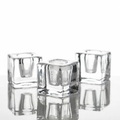 Richland Square Glass Taper Candle Holder 1.6" Set Of 72
