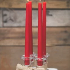 Richland Simple Glass Taper Candle Holder Set Of 6