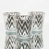 Richland Silver Chevron Glass Holder - Medium Set Of 48 Shop By Event
