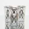 Richland Silver Chevron Glass Holder - Large Set Of 48