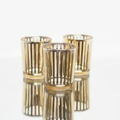 Richland Gold Stripe Glass Holder - Small Set Of 72