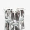 Shop By Event Richland Silver Stripe Glass Holder - Medium Set Of 48