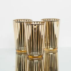 Shop By Event Richland Gold Stripe Glass Holder - Large Set Of 48