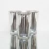 Richland Silver Stripe Glass Holder - Large Set Of 6