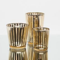 Shop By Event Richland Gold Stripe Glass Holder - Large Set Of 48