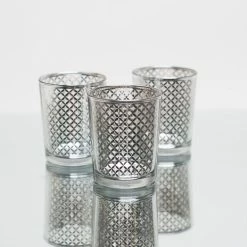 Richland Silver Lattice Glass Holder - Small Set Of 12 Shop By Event