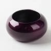 Tablescape Richland Napkin Ring 2.3" Eggplant Set Of 4