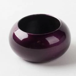 Richland Napkin Ring 2.3" Eggplant Set Of 12