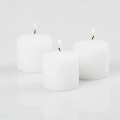 Richland Votive Candles Unscented White 10 Hour Set Of 12 Shop By Event