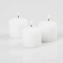 Richland Votive Candles Unscented White 10 Hour Set Of 12 Shop By Event