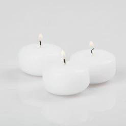 Richland Floating Candles 2" White Set Of 24 Ceremony