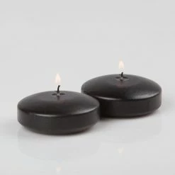 Richland Floating Candles 3" Black Set Of 72