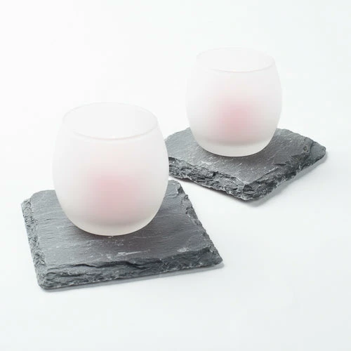 Richland Square Natural Slate Coaster 4" Set Of 12 2 Richland Square Natural Slate Coaster 4" Set Of 12