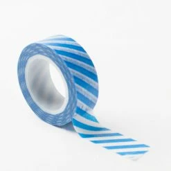 Richland Washi Tape Blue Stripe 30 Feet Set Of 5