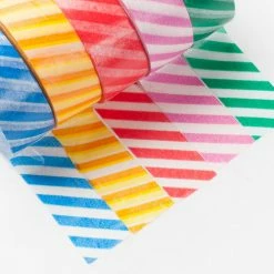 Birthday Party Richland Washi Tape Stripe Sample Pack Set Of 5