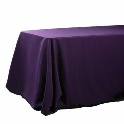 Richland Rectangle Tablecloth 90"x132" Purple Linens
