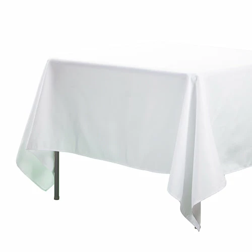 Seasonal Parties Richland Square Tablecloth 70"x70" White 1 Seasonal Parties Richland Square Tablecloth 70"x70" White