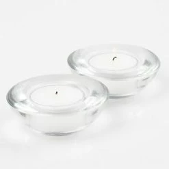 Richland Eastland Chunky Tealight Candle Holder Clear Set Of 12