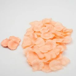 Richland Silk Rose Petals Peach 10,000 Count Aisle Décor