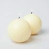 Richland Sphere Candle 3" Ivory Set Of 24 Fall