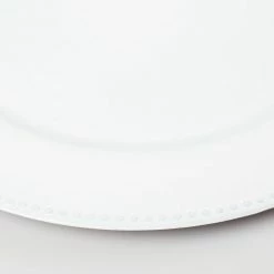 Richland Beaded Charger Plate 13" White Set Of 48 Weddings