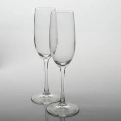 Richland Weddings Eastland Flute Champagne Glasses Set Of 16