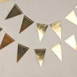 Richland Gold Foil Mini Pennant Banner 8', My Minds Eye Shop By Event