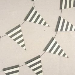 Richland Black & White 8 Foot Striped Mini Banner Party Decoration Shop By Event