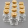 Richland Mini Glass Bottle Square With Cork 1.4oz (Pack Of 24) Weddings