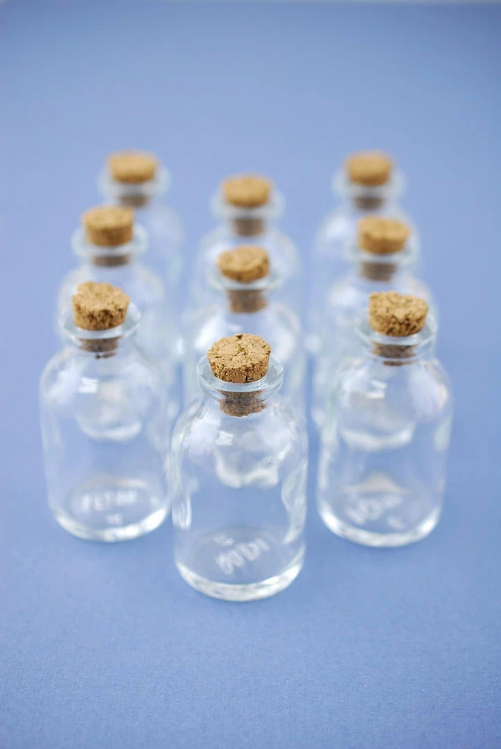 Richland Weddings Mini Glass Bottles With Cork 20ml 2.3in (Pack Of 10) 1 Richland Weddings Mini Glass Bottles With Cork 20ml 2.3in (Pack Of 10)