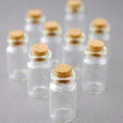 Richland Mini Glass Bottles With Cork 7ml 1.5in (Pack Of 12)