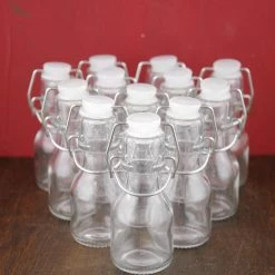 Richland 12 -4" Glass Swing Top Bottles Weddings