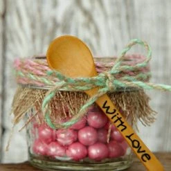 Richland Weddings Bamboo Wood 3.5" Spoons - Bag Of 12