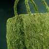 Richland Natural Preserved Moss Covered Purse Planter 12in