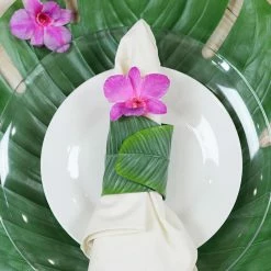 Richland Christmas 6 Banana Leaf Napkin Rings