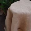 Richland Round Burlap Tablecloth Finished Edges 60"