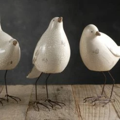 Richland 3 White Nellie Birds Crackle Glazed Shop By Event