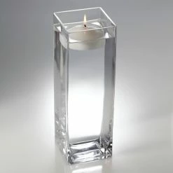 Richland Eastland Square Floating Candle Holder 12" Square Vases