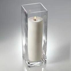 Richland Eastland Square Pillar Candle Holder 12" Square Vases