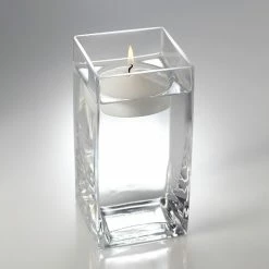 Richland Eastland Square Floating Candle Holder 8" Set Of 6