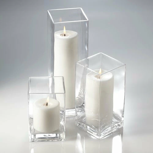 Richland Pillar Candles & Eastland Square Holders Set Of 3 1 Richland Pillar Candles & Eastland Square Holders Set Of 3