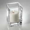 Weddings Richland Pillar Candle 3" & Eastland Square Holder 6" Set Of 12