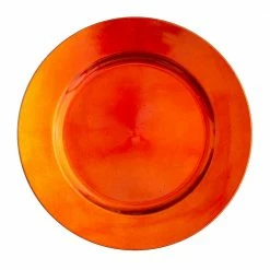 Richland Plain Charger Plate 13" Orange Set Of 24 Weddings