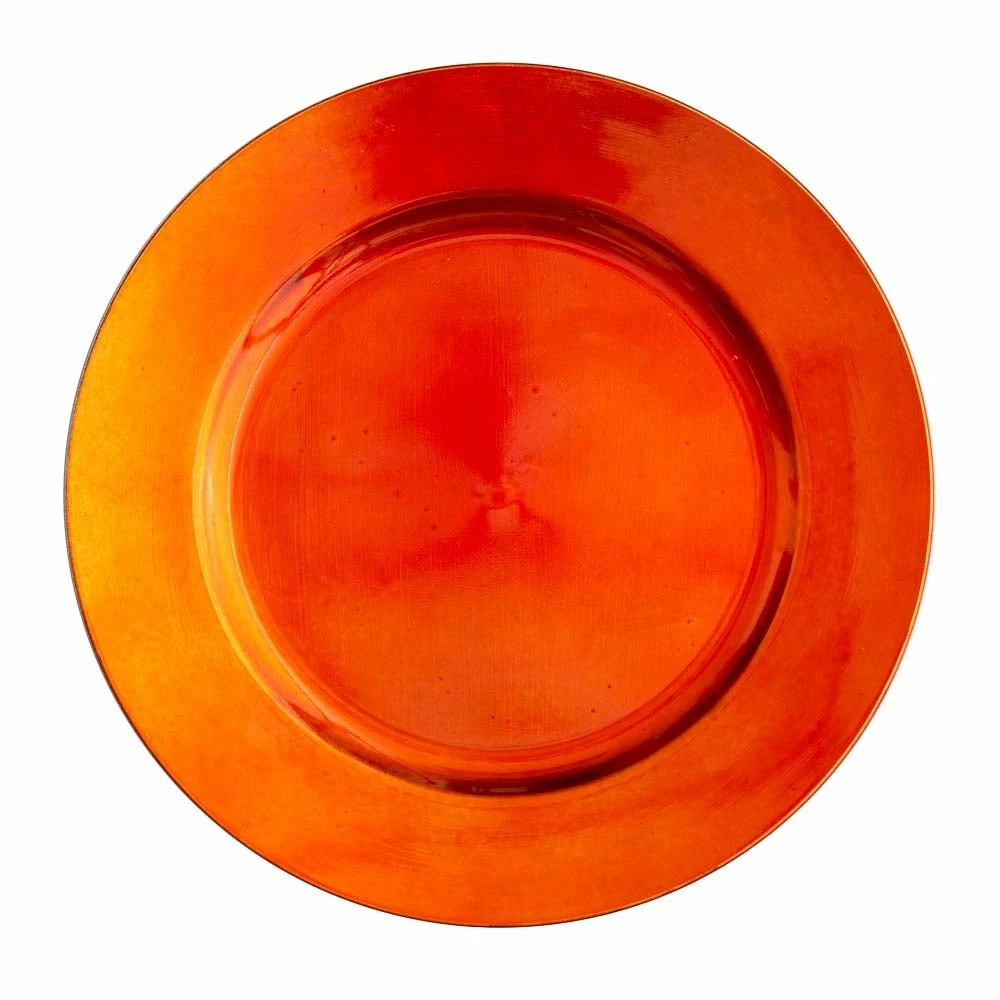 Richland Plain Charger Plate 13" Orange Set Of 24 Weddings 1 Richland Plain Charger Plate 13" Orange Set Of 24 Weddings